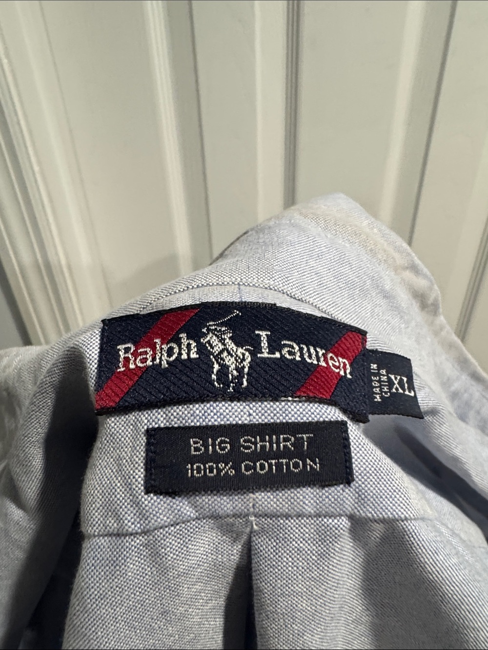 Ralph Lauren Light Blue Cotton Button-Up Shirt - XL